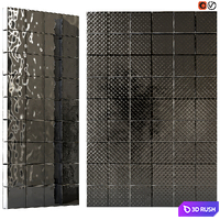 Glass block of different textures and colors 3D Model Vray, Corona