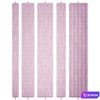 Glass partitions set 6 3D Model Vray, Corona
