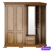 Combined wardrobe for Verdi Suite 3D Model Vray