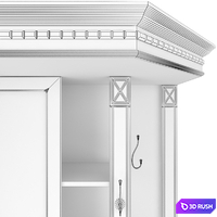 Combined wardrobe for Verdi Suite 3D Model Vray