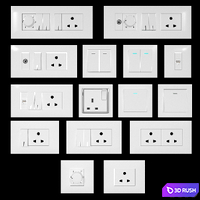 Switches Set 02 3D Model Vray