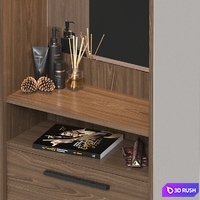 Wardrobe in the hallway 027. 3D Model Corona