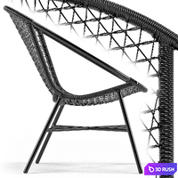 Sala Graphite Lounge Chair 3D Model Vray