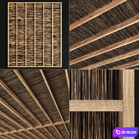 Ceiling canopy thin branch 3D Model Vray