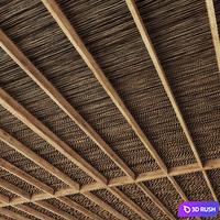 Ceiling canopy thin branch 3D Model Vray