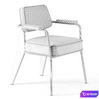 Fauteuil Direction chair by Vitra 3D Model Corona