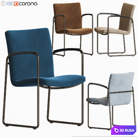 Leolux Talos LX195 Dining Chair 3D Model Vray, Corona