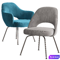 Knoll Saarinen Executive Armchair Tubular 3D Model Corona