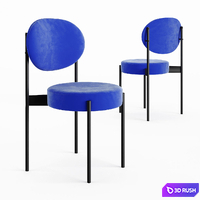 Stool 4 3D Model Vray, Corona