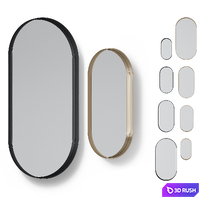 Mirror set 1 3D Model Vray, Corona
