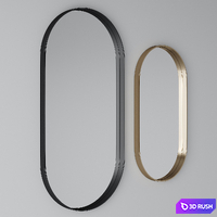 Mirror set 1 3D Model Vray, Corona