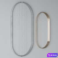 Mirror set 1 3D Model Vray, Corona