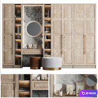 Hallway Composition with Zara Home decor 3D Model Vray, Corona