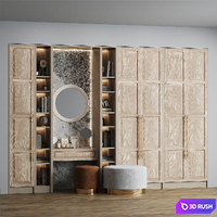 Hallway Composition with Zara Home decor 3D Model Vray, Corona