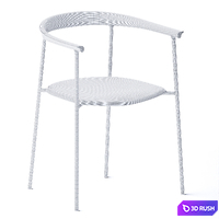 Arc Upholstered Chair by TAKT 3D Model Corona