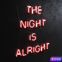 Neon Set 09 Neon Sign 3D Model Corona
