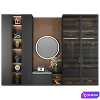 Furniture composition for the hallway 104 3D Model Vray