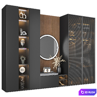 Furniture composition for the hallway 104 3D Model Vray