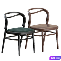 Beaulieu Chair 02 Gebrueder Thonet Vienna 3D Model Corona