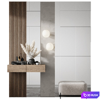 Hallway 4 3D Model Vray, Corona