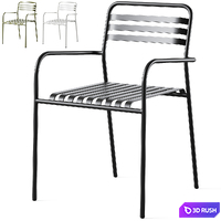Aluminum garden armchair MANNI by LA REDOUTE 3D Model Vray, Corona