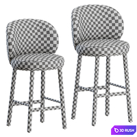 Ovata Stool and Counter by Wendelbo 3D Model Corona