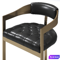 Sunpan Beaumont Bar Stool 3D Model Vray, Corona