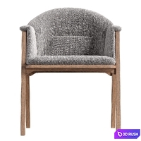 Garden Chair Tribu 3D Model Vray, Corona