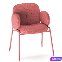 Chair with metal frame Kalipso white 3D Model Corona