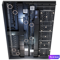 Ceiling with ventilation system 3D Model Corona