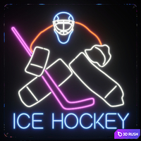 Neon hockey attributes 3D Model Vray, Corona