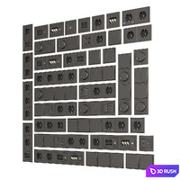 Sockets and switches / Donel. 3D Model Vray, Corona