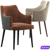 Konyshev Wing Chair 3D Model Vray, Corona