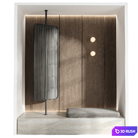 Hallway 02 3D Model Vray