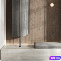 Hallway 02 3D Model Vray