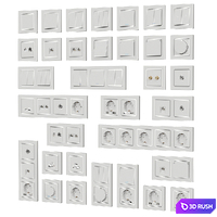 Sockets and switches 01 3D Model Corona