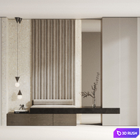 Entrance group with soft panels 3D Model Corona