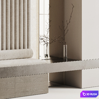 Entrance group with soft panels 3D Model Corona
