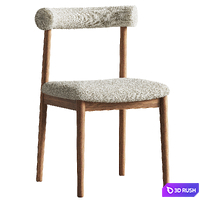 Westwing Collection Boucle Diego Chair 3D Model Vray, Corona