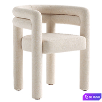 Tacova Bar Stool &amp; Tacova Dining Chair 3D Model Corona