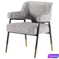 Derome Dining Armchair - Polo Club Stone 3D Model Corona
