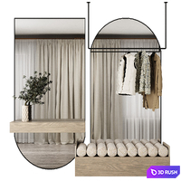 Hallway set 16 3D Model Corona