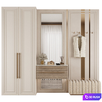 Hallway set 18 3D Model Corona