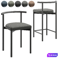 NRA chair and semi-bar stool by DELO 3D Model Corona