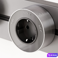 Track socket system Systeme Electric MultiTrack series 3D Model Vray, Corona