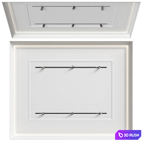 Modern ceiling RJ Easy Design 05 3D Model Vray, Corona