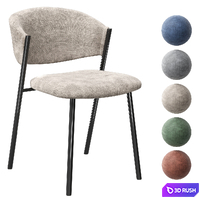 Rupert chair 3D Model Vray, Corona