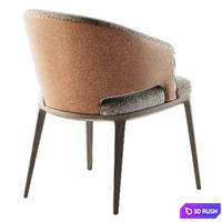 Crop Konyshev chair 3D Model Vray, Corona