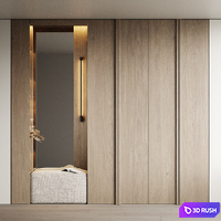 Hallway 7 3D Model Corona