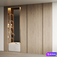 Hallway 7 3D Model Corona